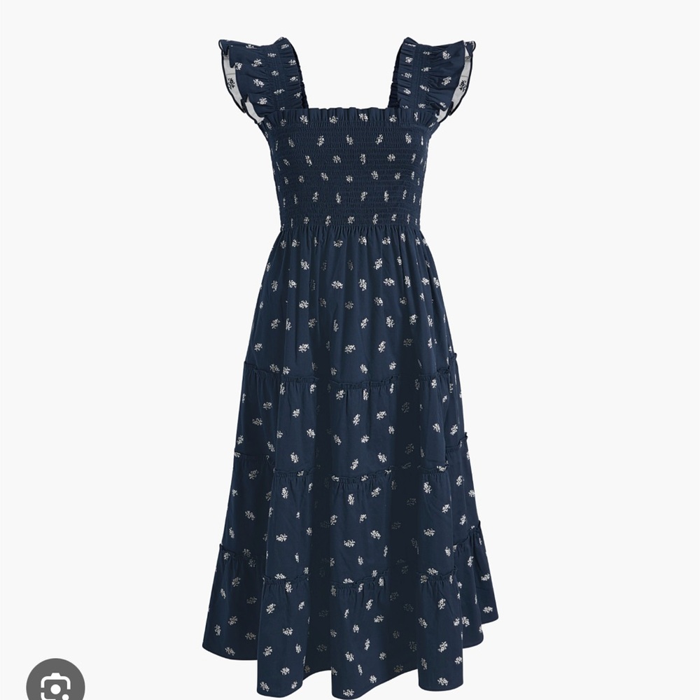 Autumn Paisley Navy Nap Dress - size L